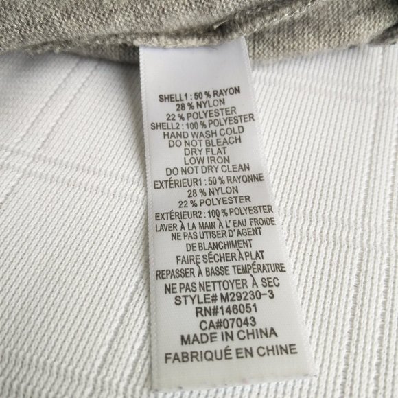 Faith and Joy Collar Gray Sweater, L - Picture 6 of 9